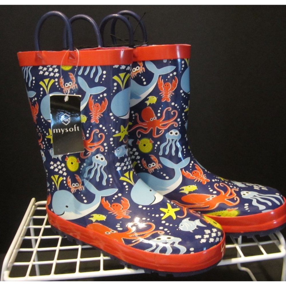 mysoft Kids rain boots size 3